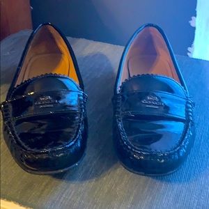 Coach patent leather loafers